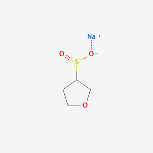 molecular formula C4H7NaO3S B2542868 Sodium tetrahydrofuran-3-sulfinate CAS No. 1622013-59-5