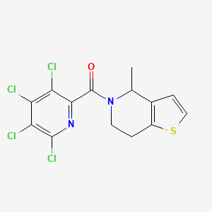 2,3,4,5-tetrachloro-6-{4-methyl-4H,5H,6H,7H-thieno[3,2-c]pyridine-5-carbonyl}pyridine