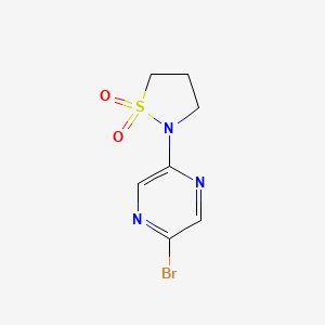 2-(5-Bromopyrazin-2-yl)-1,2-thiazolidine 1,1-dioxide