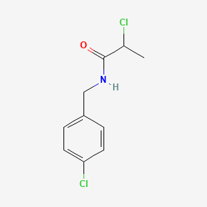 2-chloro-N-[(4-chlorophenyl)methyl]propanamide