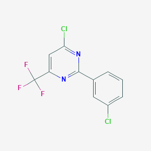 4-Chloro-2-(3-chlorophenyl)-6-(trifluoromethyl)pyrimidine