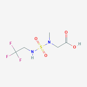 2-(methyl(N-(2,2,2-trifluoroethyl)sulfamoyl)amino)acetic acid