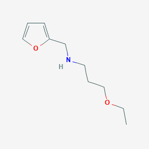 molecular formula C10H17NO2 B2542905 N-(3-ethoxypropyl)-N-(2-furylmethyl)amine CAS No. 892582-02-4
