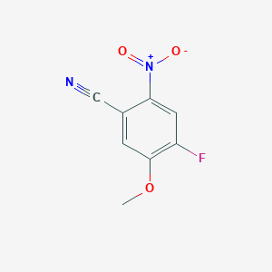 molecular formula C8H5FN2O3 B2542937 4-Fluoro-5-methoxy-2-nitrobenzonitrile CAS No. 2060006-03-1