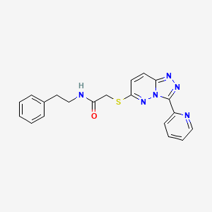 N-phenethyl-2-((3-(pyridin-2-yl)-[1,2,4]triazolo[4,3-b]pyridazin-6-yl)thio)acetamide
