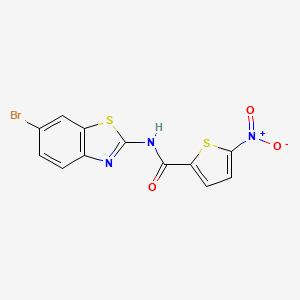 N-(6-bromo-1,3-benzothiazol-2-yl)-5-nitrothiophene-2-carboxamide
