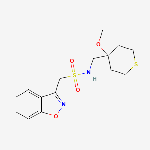 1-(benzo[d]isoxazol-3-yl)-N-((4-methoxytetrahydro-2H-thiopyran-4-yl)methyl)methanesulfonamide