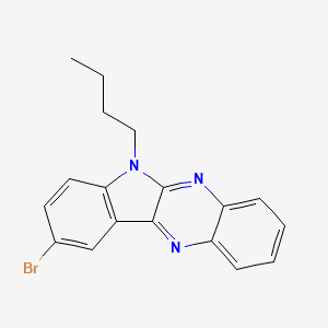 molecular formula C18H16BrN3 B2543020 9-bromo-6-butyl-6H-indolo[2,3-b]quinoxaline CAS No. 327061-54-1