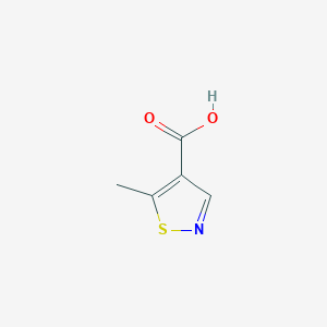 molecular formula C5H5NO2S B2543031 5-Methyl-1,2-thiazole-4-carboxylic acid CAS No. 1125409-67-7