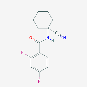 B2543036 N-(1-cyanocyclohexyl)-2,4-difluorobenzamide CAS No. 1307186-79-3