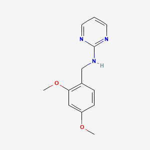 molecular formula C13H15N3O2 B2543040 N-[(2,4-dimethoxyphenyl)methyl]pyrimidin-2-amine CAS No. 1275699-51-8