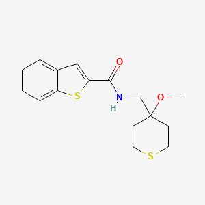 molecular formula C16H19NO2S2 B2543049 N-[(4-methoxythian-4-yl)methyl]-1-benzothiophene-2-carboxamide CAS No. 2034452-87-2