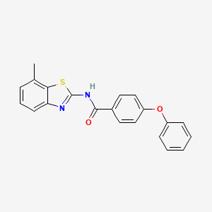 molecular formula C21H16N2O2S B2543076 N-(7-methyl-1,3-benzothiazol-2-yl)-4-phenoxybenzamide CAS No. 324758-98-7
