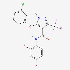 5-(3-chlorophenoxy)-N-(2,4-difluorophenyl)-1-methyl-3-(trifluoromethyl)-1H-pyrazole-4-carboxamide