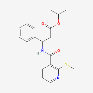 Propan-2-yl 3-{[2-(methylsulfanyl)pyridin-3-yl]formamido}-3-phenylpropanoate