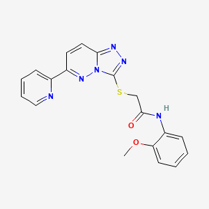 molecular formula C19H16N6O2S B2543242 N-(2-methoxyphenyl)-2-{[6-(pyridin-2-yl)-[1,2,4]triazolo[4,3-b]pyridazin-3-yl]sulfanyl}acetamide CAS No. 891103-72-3