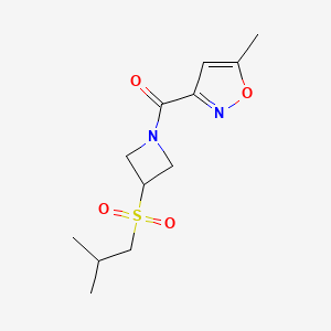 B2543261 (3-(Isobutylsulfonyl)azetidin-1-yl)(5-methylisoxazol-3-yl)methanone CAS No. 1797691-93-0