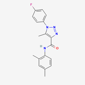 molecular formula C18H17FN4O B2543358 N-(2,4-dimethylphenyl)-1-(4-fluorophenyl)-5-methyl-1H-1,2,3-triazole-4-carboxamide CAS No. 866872-12-0