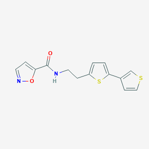 N-(2-([2,3'-bithiophen]-5-yl)ethyl)isoxazole-5-carboxamide