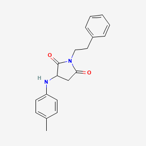 1-Phenethyl-3-(p-tolylamino)pyrrolidine-2,5-dione