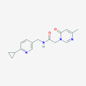 N-((6-cyclopropylpyridin-3-yl)methyl)-2-(4-methyl-6-oxopyrimidin-1(6H)-yl)acetamide