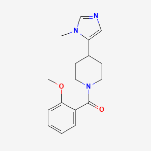 molecular formula C17H21N3O2 B2543451 1-(2-methoxybenzoyl)-4-(1-methyl-1H-imidazol-5-yl)piperidine CAS No. 2310101-46-1