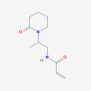molecular formula C11H18N2O2 B2543506 N-[2-(2-Oxopiperidin-1-yl)propyl]prop-2-enamide CAS No. 2305504-03-2