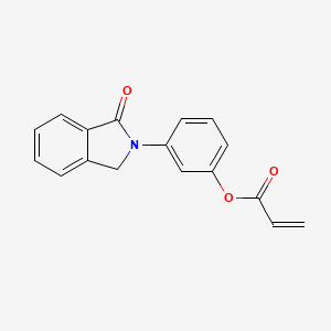 molecular formula C17H13NO3 B2543558 3-(1-Oxoisoindolin-2-yl)phenyl acrylate CAS No. 321945-66-8