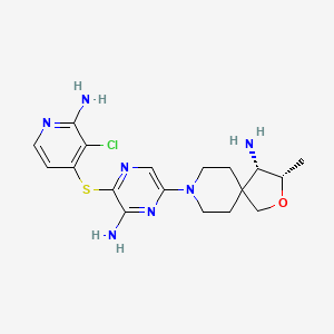molecular formula C18H24ClN7OS B2543578 TNO155 CAS No. 1801765-04-7