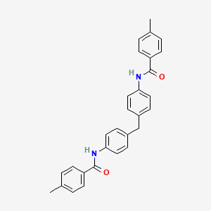4-methyl-N-[4-[[4-[(4-methylbenzoyl)amino]phenyl]methyl]phenyl]benzamide