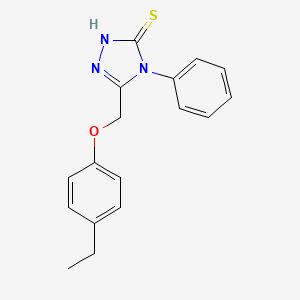 3-((4-Ethylphenoxy)methyl)-4-phenyl-1,2,4-triazoline-5-thione