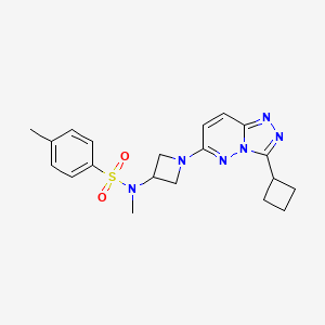 N-(1-(3-cyclobutyl-[1,2,4]triazolo[4,3-b]pyridazin-6-yl)azetidin-3-yl)-N,4-dimethylbenzenesulfonamide