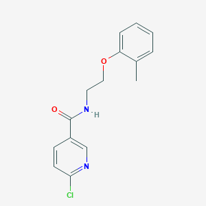 6-chloro-N-[2-(2-methylphenoxy)ethyl]pyridine-3-carboxamide