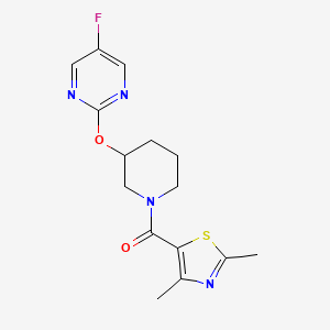 (2,4-Dimethylthiazol-5-yl)(3-((5-fluoropyrimidin-2-yl)oxy)piperidin-1-yl)methanone