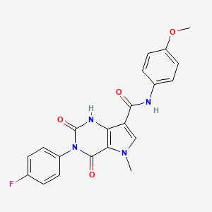 3-(4-fluorophenyl)-N-(4-methoxyphenyl)-5-methyl-2,4-dioxo-2,3,4,5-tetrahydro-1H-pyrrolo[3,2-d]pyrimidine-7-carboxamide