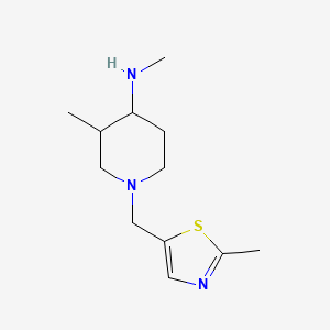 N,3-dimethyl-1-[(2-methyl-1,3-thiazol-5-yl)methyl]piperidin-4-amine