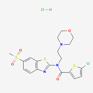 5-chloro-N-(6-(methylsulfonyl)benzo[d]thiazol-2-yl)-N-(2-morpholinoethyl)thiophene-2-carboxamide hydrochloride