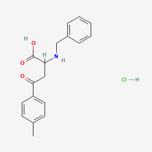 2-(Benzylamino)-4-(4-methylphenyl)-4-oxobutanoic acid hydrochloride