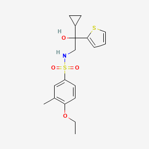 N-(2-cyclopropyl-2-hydroxy-2-(thiophen-2-yl)ethyl)-4-ethoxy-3-methylbenzenesulfonamide
