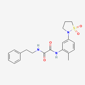 N1-(5-(1,1-dioxidoisothiazolidin-2-yl)-2-methylphenyl)-N2-phenethyloxalamide