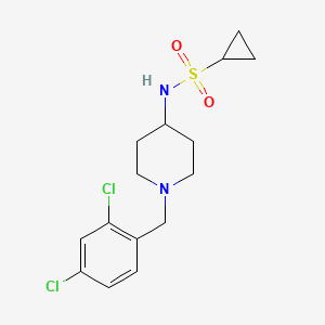 N-{1-[(2,4-dichlorophenyl)methyl]piperidin-4-yl}cyclopropanesulfonamide