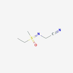 2-{[Ethyl(methyl)oxo-lambda6-sulfanylidene]amino}acetonitrile