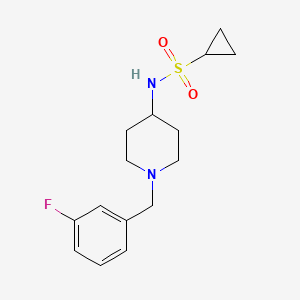 N-{1-[(3-fluorophenyl)methyl]piperidin-4-yl}cyclopropanesulfonamide
