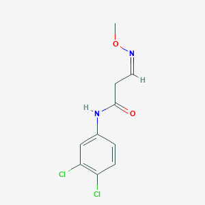 molecular formula C10H10Cl2N2O2 B2543674 N-(3,4-dichlorophenyl)-3-(methoxyimino)propanamide CAS No. 477851-71-1