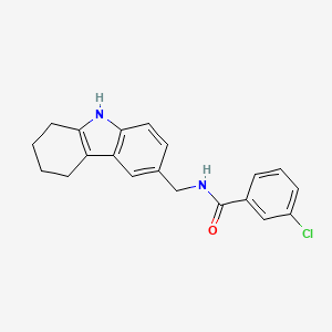 3-chloro-N-(6,7,8,9-tetrahydro-5H-carbazol-3-ylmethyl)benzamide