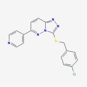 3-[(4-Chlorophenyl)methylsulfanyl]-6-pyridin-4-yl-[1,2,4]triazolo[4,3-b]pyridazine