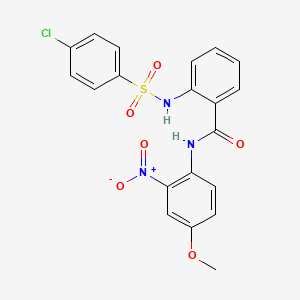 2-(4-chlorophenylsulfonamido)-N-(4-methoxy-2-nitrophenyl)benzamide