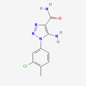 5-Amino-1-(3-chloro-4-methylphenyl)-1H-1,2,3-triazole-4-carboxamide