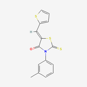molecular formula C15H11NOS3 B2543691 AURORA 2605 CAS No. 130685-96-0