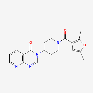 3-(1-(2,5-dimethylfuran-3-carbonyl)piperidin-4-yl)pyrido[2,3-d]pyrimidin-4(3H)-one